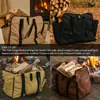 Bolsa de Transporte de Lenha para Exterior Transfronteiriça Bolsa Multifuncional para Armazenamento de Lenha Bolsa Portátil de Tecido Oxford para Lenhador