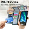 Adecuado para Funda de Teléfono iPhone 18 Pro Max, Cobertura Total Patrón de Lichi, Ranura para Tarjeta con Cremallera 16 Pro, Funda Protectora Apple 17
