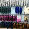 Acessórios de Pingente de Cauda de Raposa Genuína em Estoque do Fabricante, Acessórios de Pele, Charms para Bolsas Femininas, Charms para Chaveiros