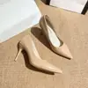 Otoño 2026 Tallas Grandes Sexy Punta Fina Tacones Rojos Altos Zapatos Individuales de Deslizamiento Poco Profundos Tacón de Aguja Zapatos de Fiesta para Mujer Venta al por Mayor