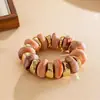 Pulsera Geométrica Irregular de Acrílico Transfronteriza Europea y Americana, Moda Retro de Nicho, Sensación de Alta Gama, Pulsera Versátil para Mujer