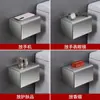 Caja Dispensadora de Papel Higiénico sin Perforaciones Impermeable Caja Sanitaria para Papel Caja para Rollos de Papel Higiénico Estante de Almacenamiento Caja de Papel de Acero Inoxidable