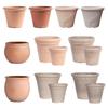 Jiaburi Herlin Cerâmica de Imitação Plástico Retrô Relevo Espessado Calibre 22 Jardim Pátio Casa Atacado Vaso de Flor de Plástico