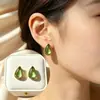 Venta Caliente Pendiente de Acero Inoxidable con Borla de Circonita Multicolor Transfronterizo Europeo y Americano Collar para Mujer Nuevo Estilo de Lujo Ligero de Alta Gama