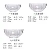 Tigela de Vidro Transparente Tigela Criativa para Salada Utensílios Domésticos Tigela para Sopa Tigela para Sobremesa Resistente ao Calor Tigela Grande Tigela para Macarrão Instantâneo Prato de Frutas