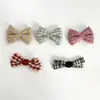 Acessórios de Grampo de Cabelo DIY com Laço Xadrez Estilo College Doce para Crianças, Roupas, Sapatos, Chapéus e Materiais Decorativos