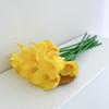 Buquê de lírio-calla PU de simulação artificial flores artificiais para casamento decoração de ornamentos para mesa de sala de estar mesa de centro transfronteiriço