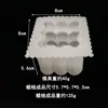 Vela aromática transfronteiriça material DIY tamanho bola cubo cera de soja assar grau alimentício mousse molde de silicone