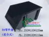 Caja de Material Antiestático Negra Caja de Almacenamiento de Plástico Caja para Componentes Caja de Material Boca Inclinada Bandeja de Transferencia Caja para Piezas Caja