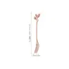 Cuchara de Acero Inoxidable con Forma de Hoja Transfronteriza Mango Largo Dorada Miel Nido de Pájaro Cuchara para Café Regalo de Acompañamiento de Vid Fork para Fruta