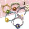 Lazo para el cabello de margarita pequeña estilo Hyuna Accesorio para el cabello Popular Banda elástica Estilo coreano Alta elasticidad Anillo para el cabello Cuerda para el cabello Girasol