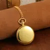 Reloj de bolsillo retro de bronce con tapa, nostálgico, clásico, con collar, regalo conmemorativo, colgante de cuarzo, reloj colgante, fabricantes de comercio exterior