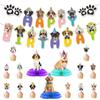 Decoração de festa de aniversário temática para gato cachorro transfronteiriça bandeira cartão de bolo enfeites de favo de mel atacado personalizado