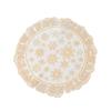 Individual de mesa Shengte pvc dorado estilo navideño oro y plata individual de mesa aislante lujo ligero avanzado comida occidental al por mayor