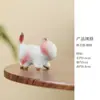Estatueta de Gato Flor de Pessegueiro para Mesa de Trabalho, Melhora a Sorte, Alto Valor Estético, Decoração Curativa, Presente para Amigas, Presente de Ano Novo