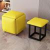 Mesa de Centro Combinable Apilable Cubo de Rubik Taburete Bajo 5 en 1 Hogar Apartamento Pequeño Sofá Banco Pequeño para Cambiar Zapatos