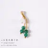 Pingente Estilo Antigo Jade Ágata Vagem de Lótus Pequeno Acessórios de Pulseira Pingente de Pulseira Artesanal DIY Acessórios para Combinar