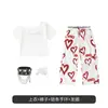 Conjunto de Cropped de Um Ombro para Meninas de Jazz Dance Roupa de Performance de Street Dance Infantil Verão Show de Dança para Meninas