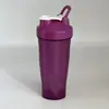 Vaso mezclador de proteína de 600 ml, vaso para batidos, botella deportiva portátil para fitness, vaso de plástico con logo, suministro directo de fábrica