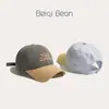 Gorros de Primavera y Verano para Bebé, Gorras de Béisbol de Color Contrastante Estilo Coreano para Niños y Niñas, Letras Bordadas, Gorras Finas con Visera, Gorras de Visera de Moda