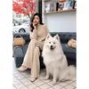 Traje Casual de Punto Color Albaricoque para Mujer 2025 Nuevo Estilo Otoño Estilo Dama de Gama Alta Conjunto Adelgazante