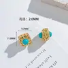 Acessórios de pulseira de turquesa natural com contas cor forte geométrico chique oco DIY novo joias acessórios mais vendidos