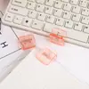 Clips Cuadrados Acrílicos al por Mayor del Fabricante para Organizar y Almacenar Materiales de Oficina, Estudio y Exámenes en el Escritorio, Alta Transparencia