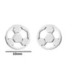 Pendientes Pendientes de patines mini pequeños europeos y americanos Pendientes de fútbol deportivos personalidad temperamento Pendientes de baloncesto de acero inoxidable