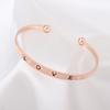Pulsera de Aleación Ecológica Nueva Exportación Europea y Americana al por Mayor Pulsera Abierta Simple de Amor Popular para Mujeres