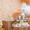 Soporte de Exhibición de Mesa de Postres Estilo Europeo Bandeja para Pasteles Set de Decoración de Mesa de Bodas Soporte Creativo para Pasteles de Té de la Tarde