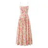 Fabricante mayorista de ropa para mujer transfronteriza 2026 Moda europea y americana ajuste ceñido vestido camisola con estampado floral