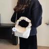 Bolso bandolera de otoño de alta gama de estilo occidental moderno 2023 con pliegues en el hombro, bolso de mano con diseño nicho para mujer