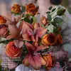Ramo de Flores Moradas Monet, Flores Artificiales, Estilo Visual Jardín Morandi, Accesorios para Fotos