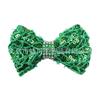 Haochuan 477 Clip de lazo de lentejuelas europeo y americano de 3 pulgadas, lazo de malla hueca de doble capa, accesorios brillantes para el cabello de niños