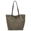 Yue Zi 2026 Outono Inicial Novo Estilo Bolsa Relaxada de Grande Capacidade Leve Versátil para o Dia a Dia Bolsa de Ombro Única Bolsa Tote de Bolinhas
