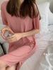 Saia Longa Fresca Bu Xiaojiu 2025 Verão Fina Casa Confortável Pijama Casual Cor Pura Vestido Externo para Mulheres