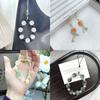 Cuentas de vidrio degradadas de 15 mm con diseño de girasol, accesorios de bricolaje, cuentas de vidrio hechas a mano, cuentas sueltas, pendientes, pulseras, material de joyería