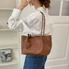 Bolso Tote de Tejido para Viajes Diarios para Mujer 2026 Nuevo Verano Bolso de Hombro Único Retro de Alta Gama Bolso de Mano de Gran Capacidad