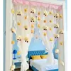 Cortina de Puerta de Oso en la Nube para Habitación de Niña, Sala de Té, Cortina Acogedora, Cortina de Entrada, Cortina Decorativa para Villa, Cortina de Baño
