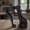 Cruz de impressão 3D de luxo best-seller transfronteiriço mulher criativa acariciando gato preto e branco ornamento de amor presente de Dia dos Namorados