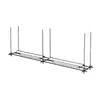 Lámpara colgante de diseño minimalista para restaurante, lámpara de barra de bar, luz lineal de tira de estilo industrial para recepción de cafetería, aluminio