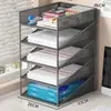 Suporte de Arquivos Organizador de Mesa de Escritório Multicamadas Classificação e Organização de Papel A4 Caixa de Arquivos Armazenamento Item Quente Transfronteiriço