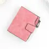 Billetera Nueva para Mujer Corta con Cierre de Cremallera y Hebilla Gran Capacidad Múltiples Ranuras para Tarjetas Billetera Pequeña Esmerilada Billetera Billetera para Mujer