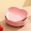 Plato de Frutas de Manzana Creativo de Lujo Ligero Plato de Plástico para el Hogar Plato para Escupir Huesos Lindo Plato para Mesa de Comedor Plato Pequeño Base Venta al por Mayor