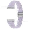 Adecuado para correa Fitbit Versa4/sense2 versa3 correa de reloj de metal delgada de resina de cintura pequeña