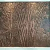 Mural de Relieve Morado para Exteriores Pintura Decorativa para Museos Piso Amarillo Relieve Fibra de Vidrio Imitación Pared Cultural