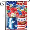 TEMU Liquidação Imperdível Bandeira de Jardim Dia da Independência Decoração de Quintal Dia dos Veteranos Bandeira de Jardim de Linho Dupla Face