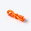 Cadarços Redondos Coloridos de Poliéster 4mm Tênis Fly Weave Tênis de Caminhada Bola Seda de Poliéster Cadarços Multicor Personalizado Atacado