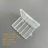Caixa de armazenamento plástica com compartimentos fixos, caixa com fecho integrado, caixa de joias, diamante brilhante, DIY manual, caixa de acabamento de mesa com tampa flip