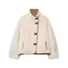Moda Otoñal Cruzada Europea y Americana al por Mayor Chaqueta Estilo Nuevo de Doble Cara Ropa para Mujer Estilo Europeo y Americano Cien